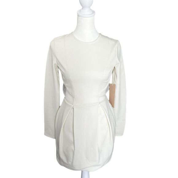 Vivian Chan Alena White Cut Out Mini Dress NWT Size XS - Picture 4 of 12